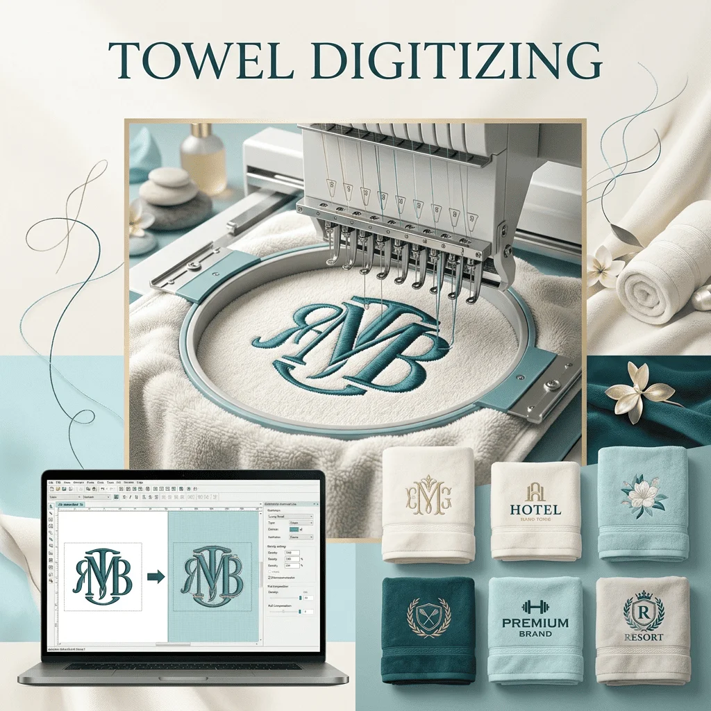 Towel Logo Digitizing